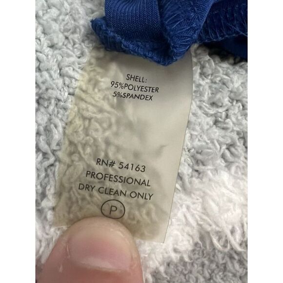 Calvin Klein Women's Cobalt Blue V-Neck Sleeveless Wrap Knit Dress Size … - Picture 5 of 6